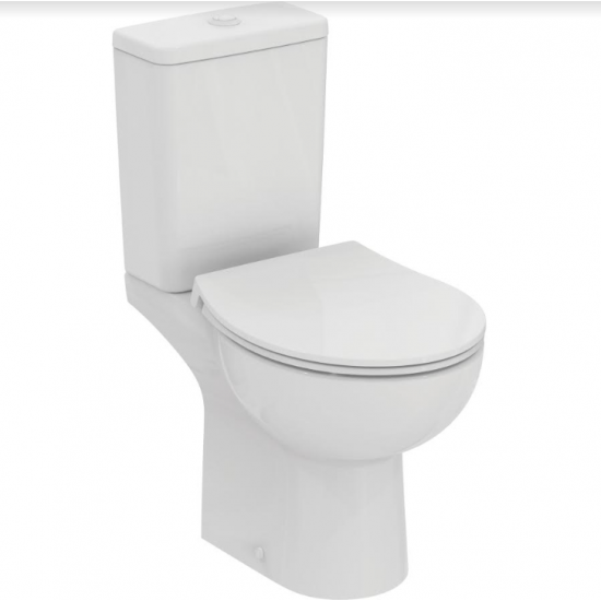 Λεκάνη Πορσελάνης Ideal Standard Eurovit και W007301 Rimless Λευκή Οριζόντιας Αποχέτευσης 